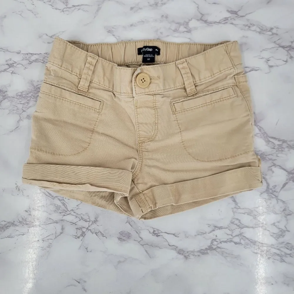GAP Khaki Shorts and Top Cotton Bundle Navy Star Blouse and Gray Eyelet Blouse